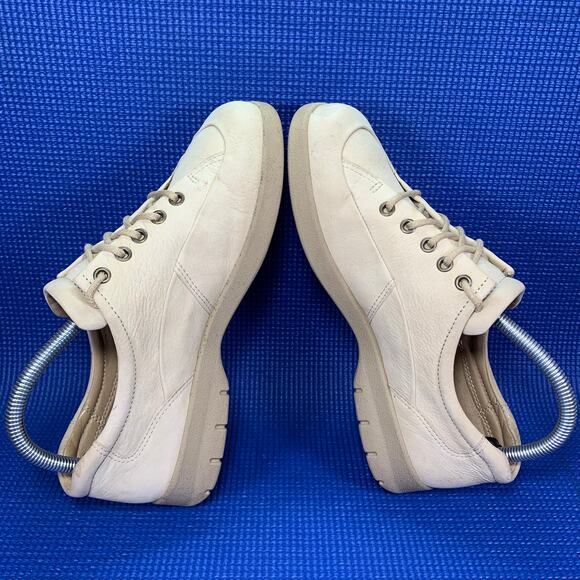 🔴 ECCO Soft Vegetable Tanned Women`s Size 7 Beige Comfort Shoes Sneakers - Picture 5 of 7